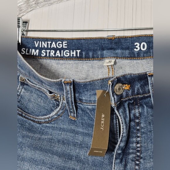 J Crew Women's 9" Vintage Slim Straight Jeans,  Sz 30 (US 10), Mid-Rise... - Picture 6 of 10